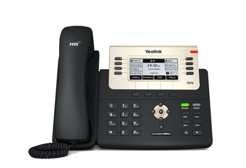 SIP-T27P SIP-телефон, 6 линий, BLF, PoE